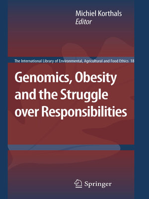 cover image of Genomics, Obesity and the Struggle over Responsibilities